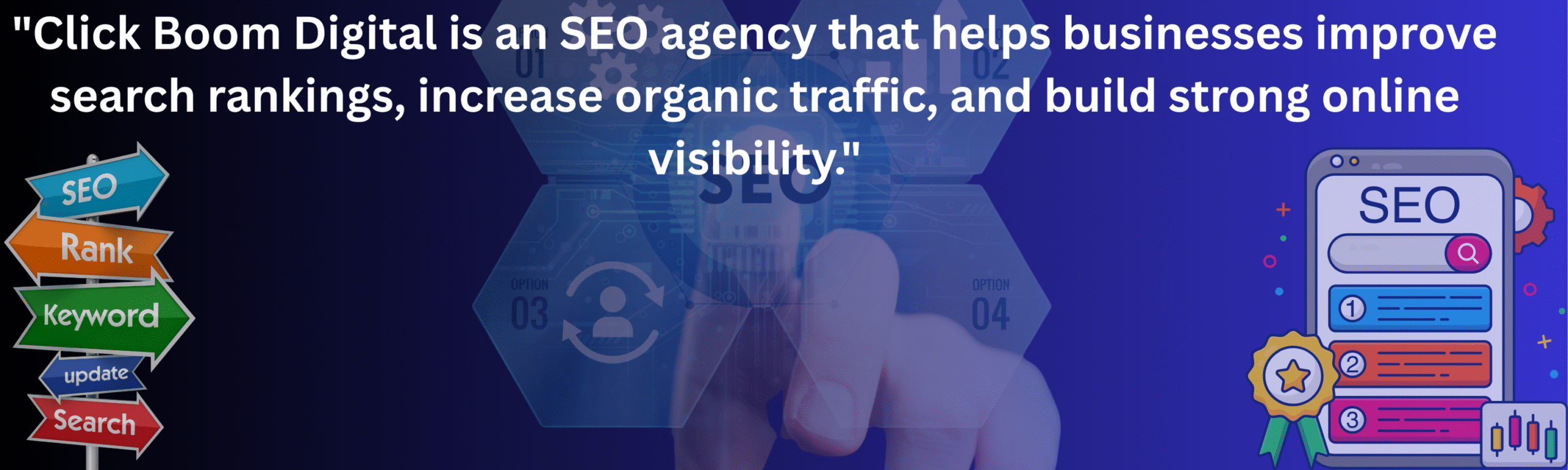 Click Boom Digital is a results-driven digital marketing agency that helps businesses grow online with powerful strategies. We specialize in website development, SEO, social media management, YouT (2)